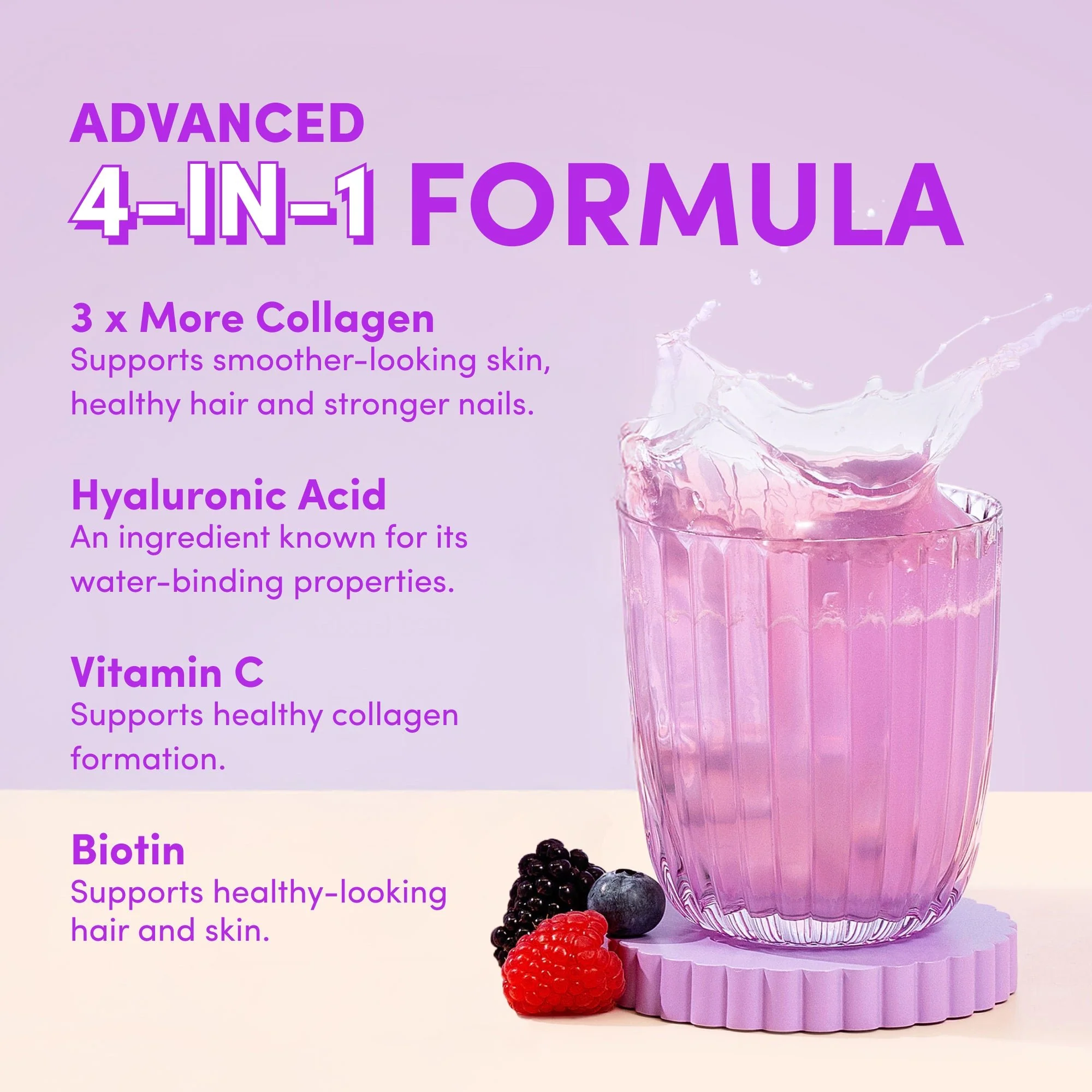 Mixed Berry Collagen Sachets - 280g - Image 4
