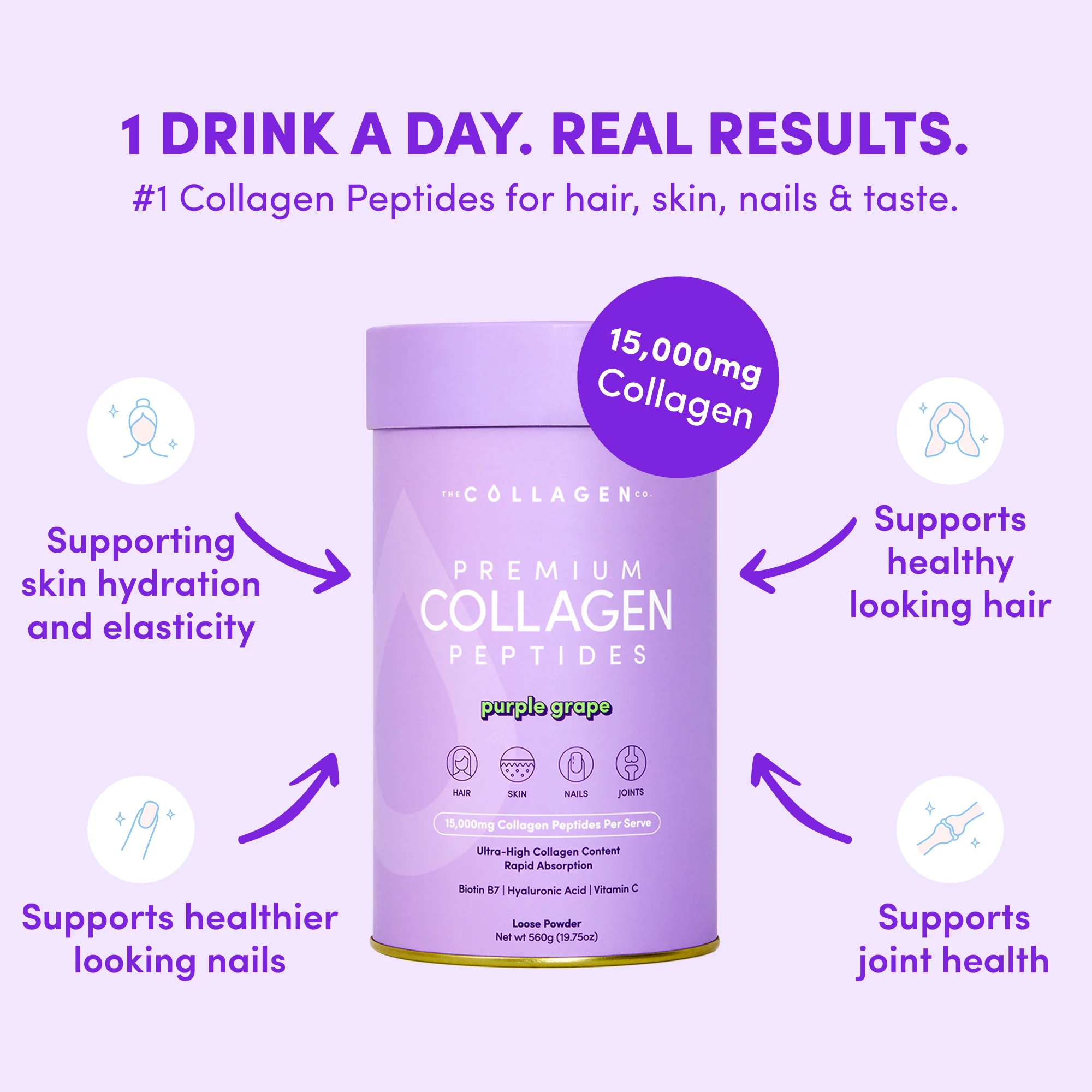 Purple Grape Collagen Powder - 560g - Image 5