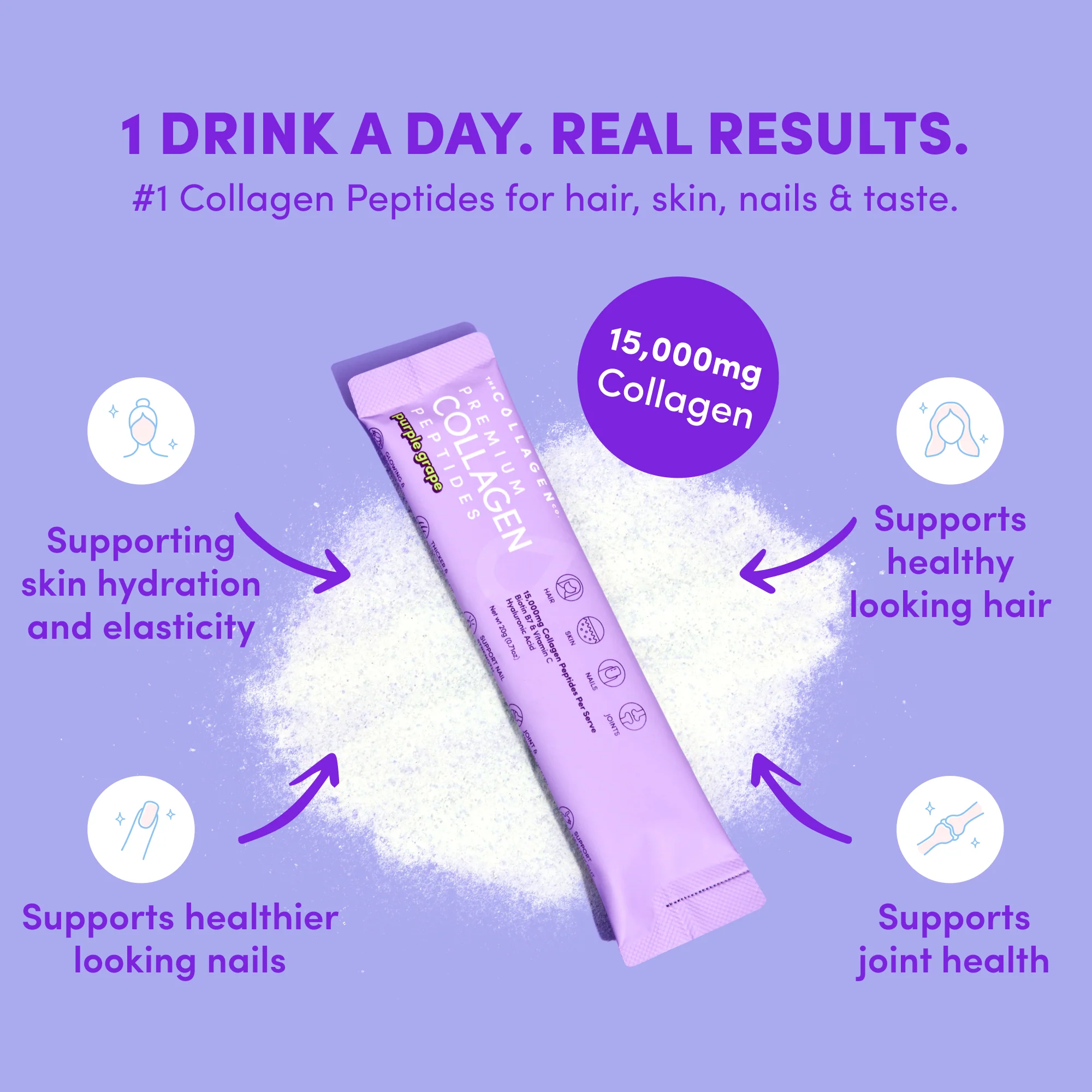 Purple Grape Collagen Sachets - 280g - Image 5